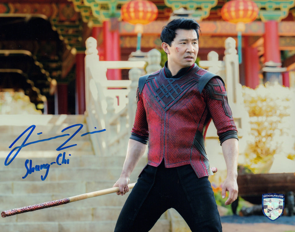 Simu Liu as Shang-Chi in Shang-Chi and the Legend of the Ten Rings (Official Pix) Signed 11x14 Photo with Character Name