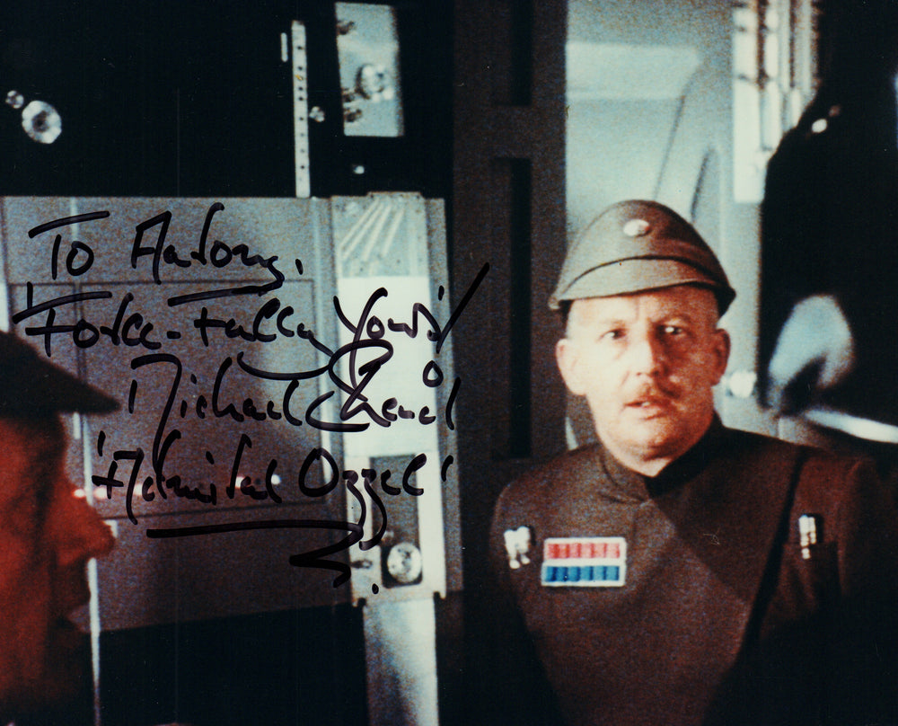 Michael Sheard as Admiral Ozzel in Star Wars: The Empire Strikes Back Signed 8x10 Photo with Character Name