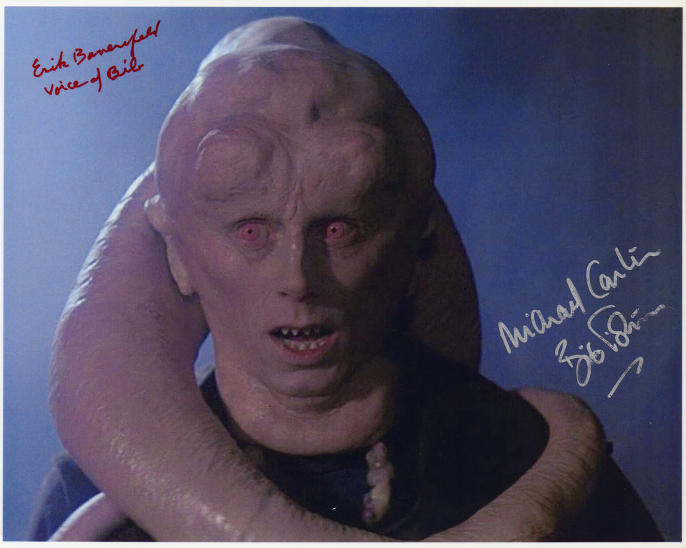 Erik Bauersfeld & Michael Carter as Bib Fortuna in Star Wars: Return of the Jedi Signed 8x10 Photo