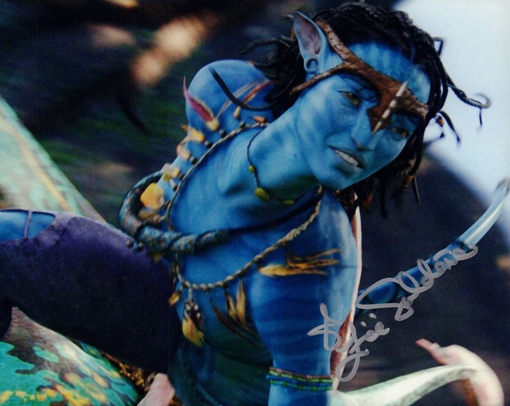 Zoe Saldana as Neytiri in James Cameron's Avatar Signed 8x10 Photo