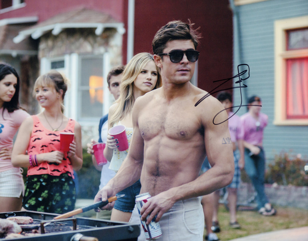 Zac Efron as Teddy Sanders in Neighbors Sexy Signed 11x14 Photo