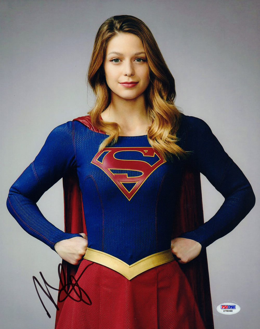 Melissa Benoist as Supergirl in Supergirl Signed 11x14 Photo