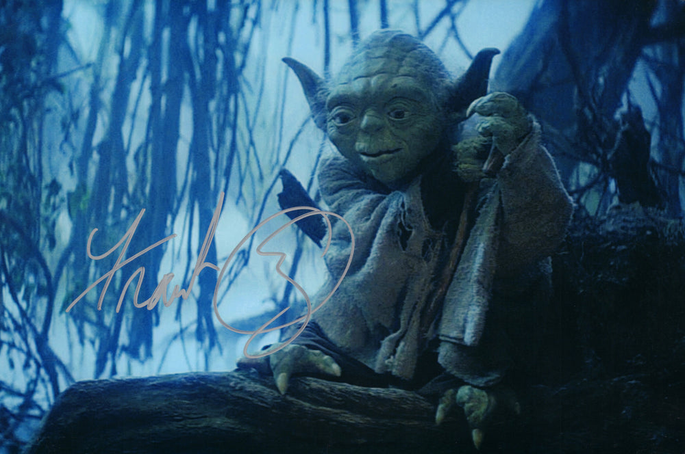 Frank Oz as Yoda in Star Wars: The Empire Strikes Back Signed 12x18 Photo
