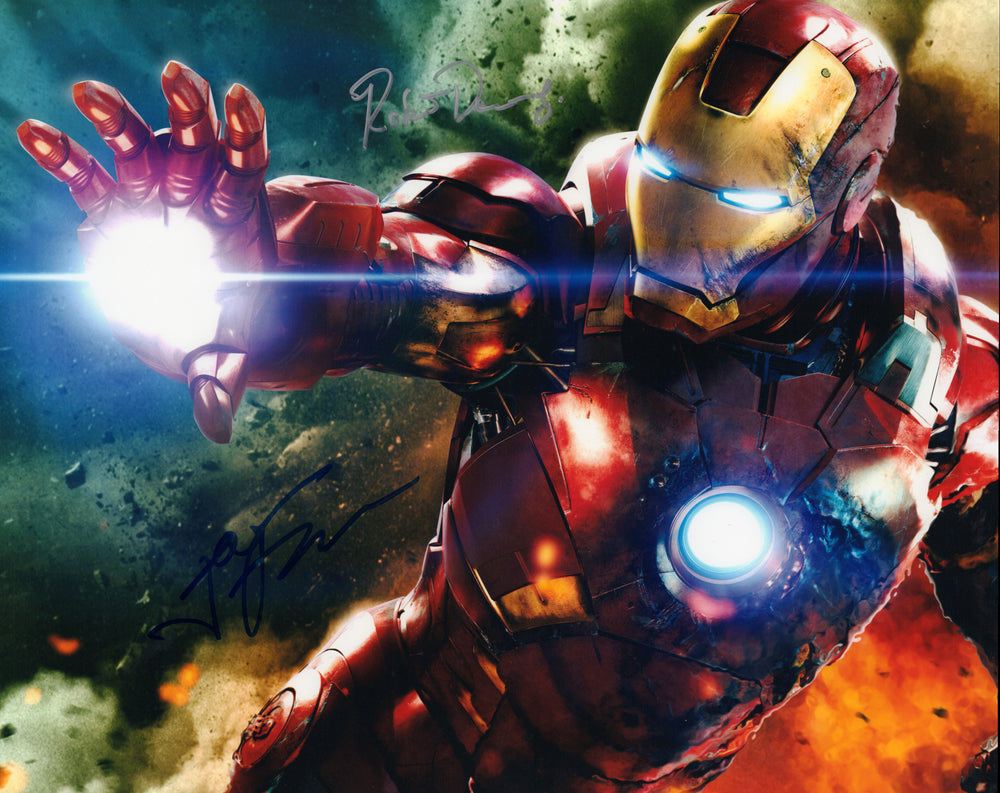 Robert Downey Jr. as Iron Man & Director of Iron Man Jon Favreau Signed 16x20 Photo