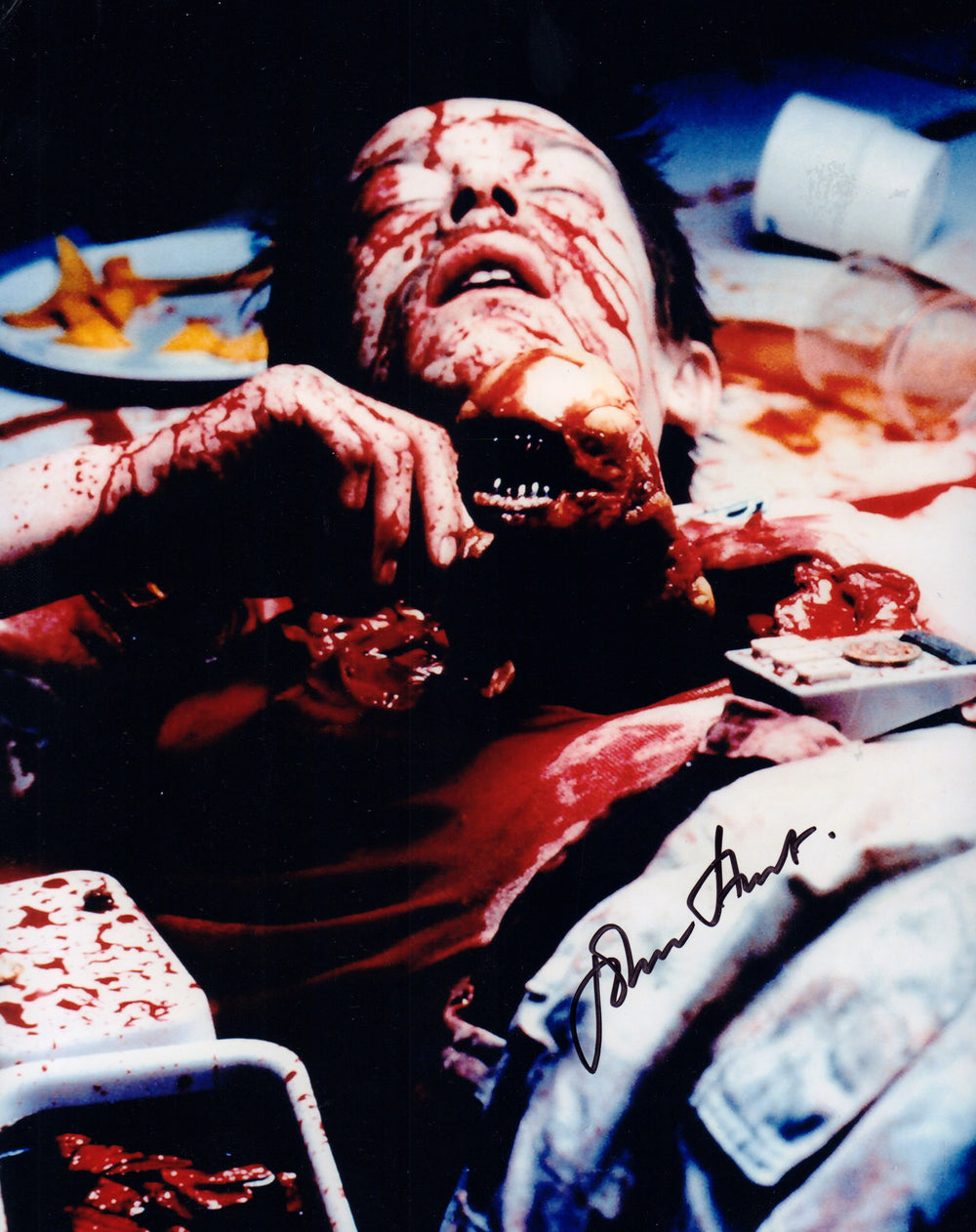 John Hurt as Kane in Iconic Chestburster Scene from Alien Signed 8x10 Photo