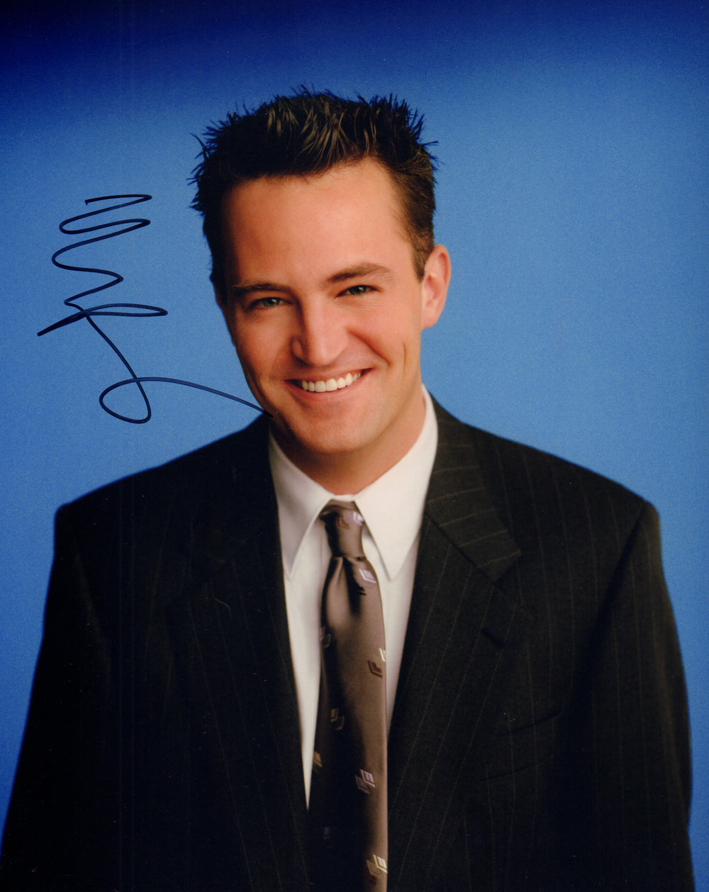 Matthew Perry as Chandler Bing in Friends Signed 8x10 Photo