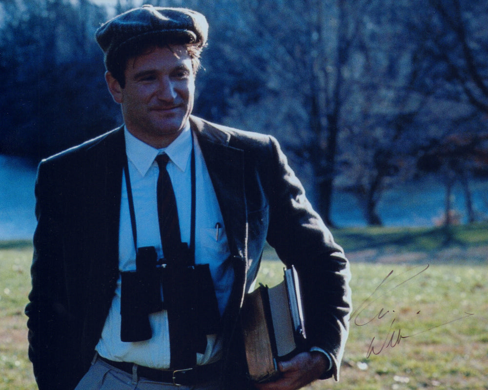 Robin Williams as John Keating in Dead Poets Society Signed 8x10 Photo