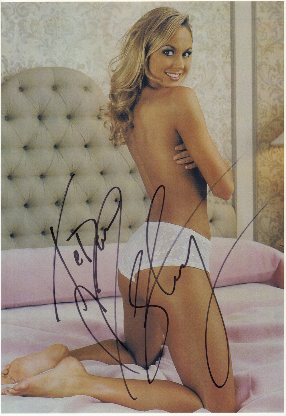 Stacy Keibler WWE Wrestler Sexy Signed 8x11.5 Photo