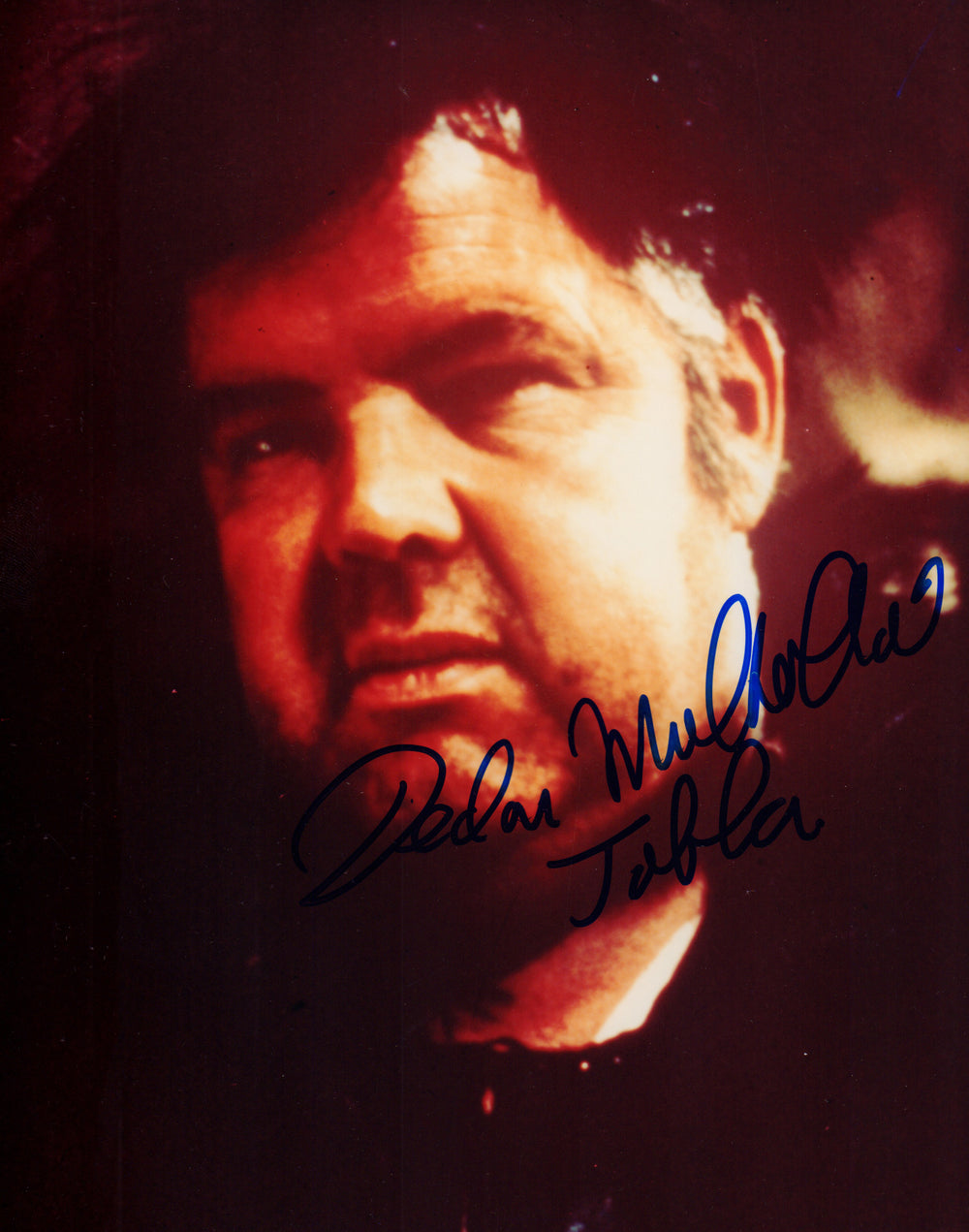 Declan Mulholland as Deleted Scene Jabba the Hutt in Star Wars: A New Hope Signed 8x10 Photo with Character Name