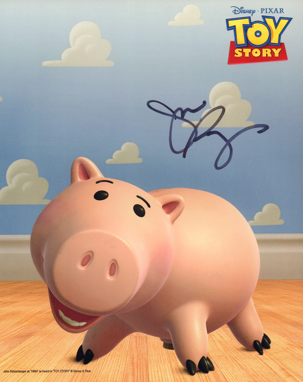 John Ratzenberger as Toy Pig Hamm in Disney Pixar's Toy Story Signed 8x10 Photo