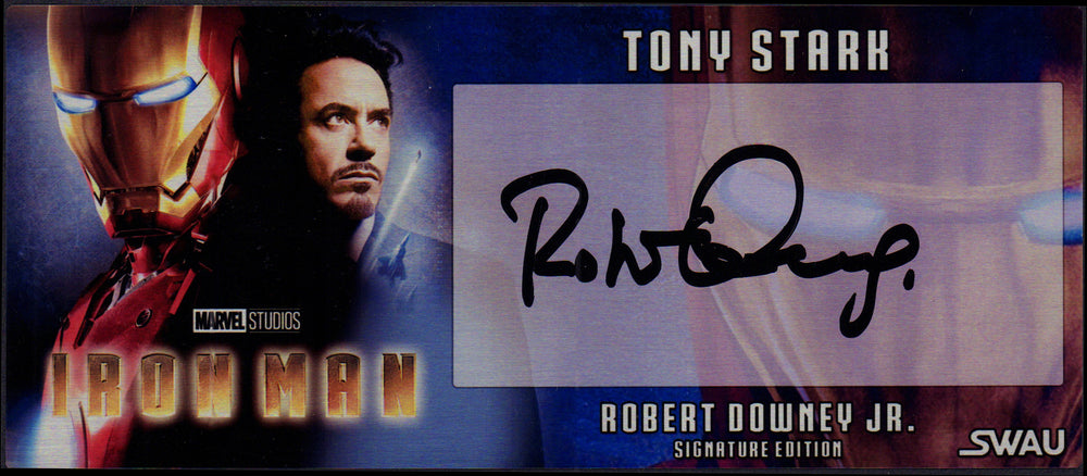 Robert Downey Jr. as Tony Stark Iron Man Signature Edition (SWAU Witnessed) Signed Plaque