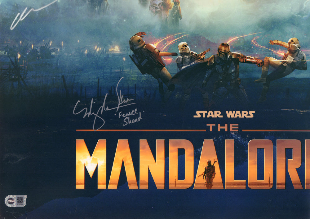 Star Wars: The Mandalorian 24x36 Poster (SWAU) Cast Signed by