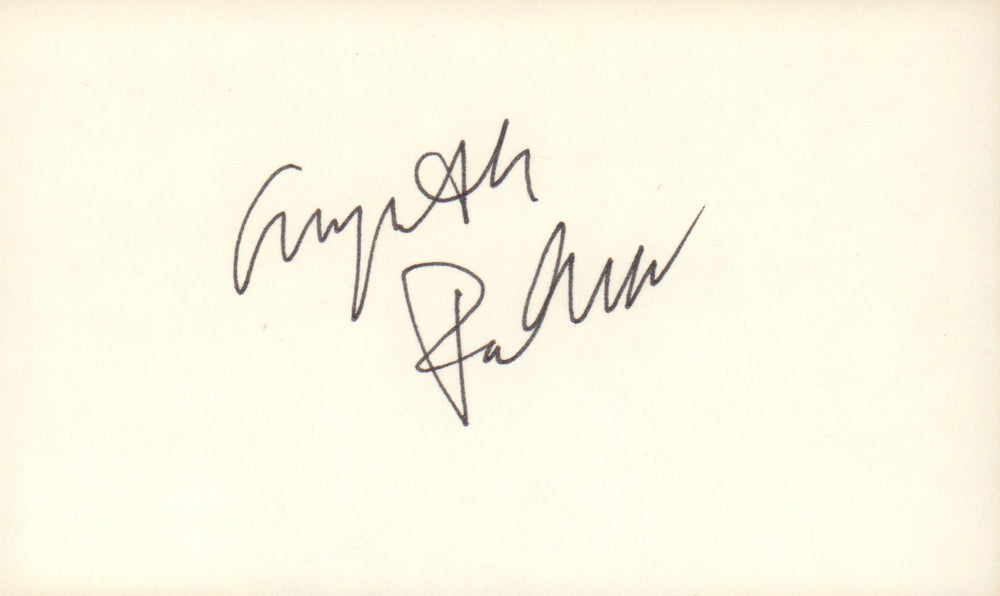 Gwyneth Paltrow from Iron Man, Avengers, Se7en, & Shakespeare in Love (SWAU Authenticated) Signed 5x3 Index Card