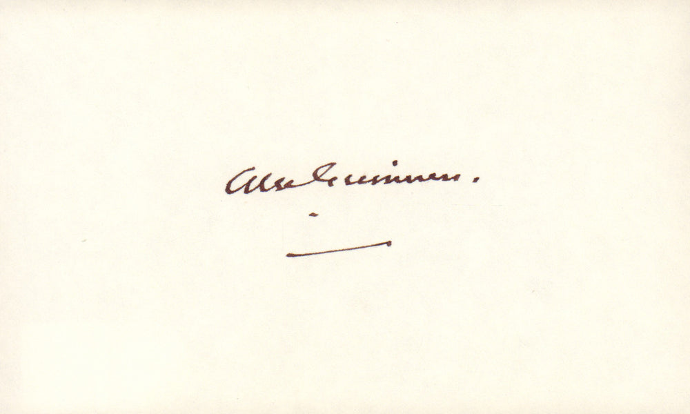 Alec Guinness Obi-Wan Kenobi in Star Wars: A New Hope (SWAU Authenticated) Signed 5x3 Index Card