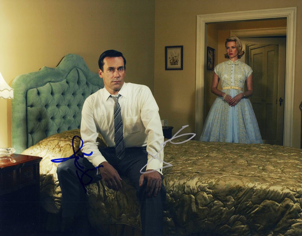 Jon Hamm as Don Draper & January Jones as Betty Draper in Mad Men Signed 11x14 Photo
