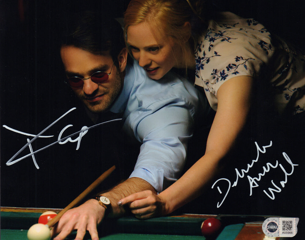 Charlie Cox as Matt Murdock & Deborah Ann Woll as Karen Page in Daredevil (SWAU) Signed 8x10 Photo
