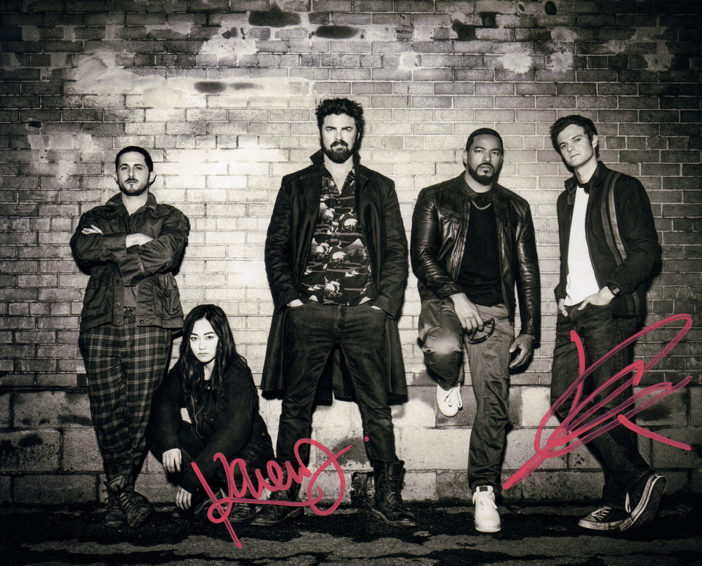 Karen Fukuhara as Kimiko Miyashiro / The Female & Jack Quaid as Hughie Campbell in The Boys (SWAU) Signed 8x10 Photo