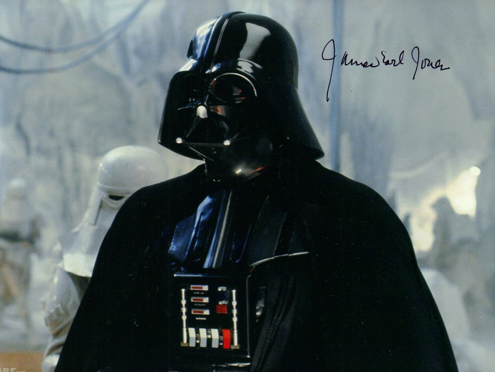 James Earl Jones as Darth Vader in Star Wars: The Empire Strikes Back Vintage Signed 8x6 Photo