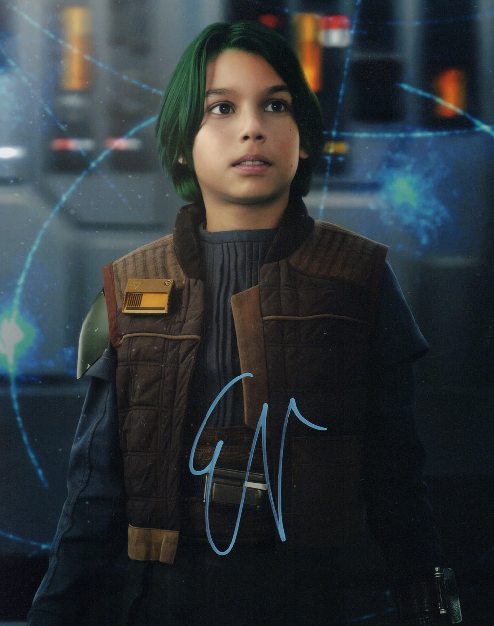 Evan Whitten as Jacen Syndulla in Star Wars: Ahsoka Signed 8x10 Photo