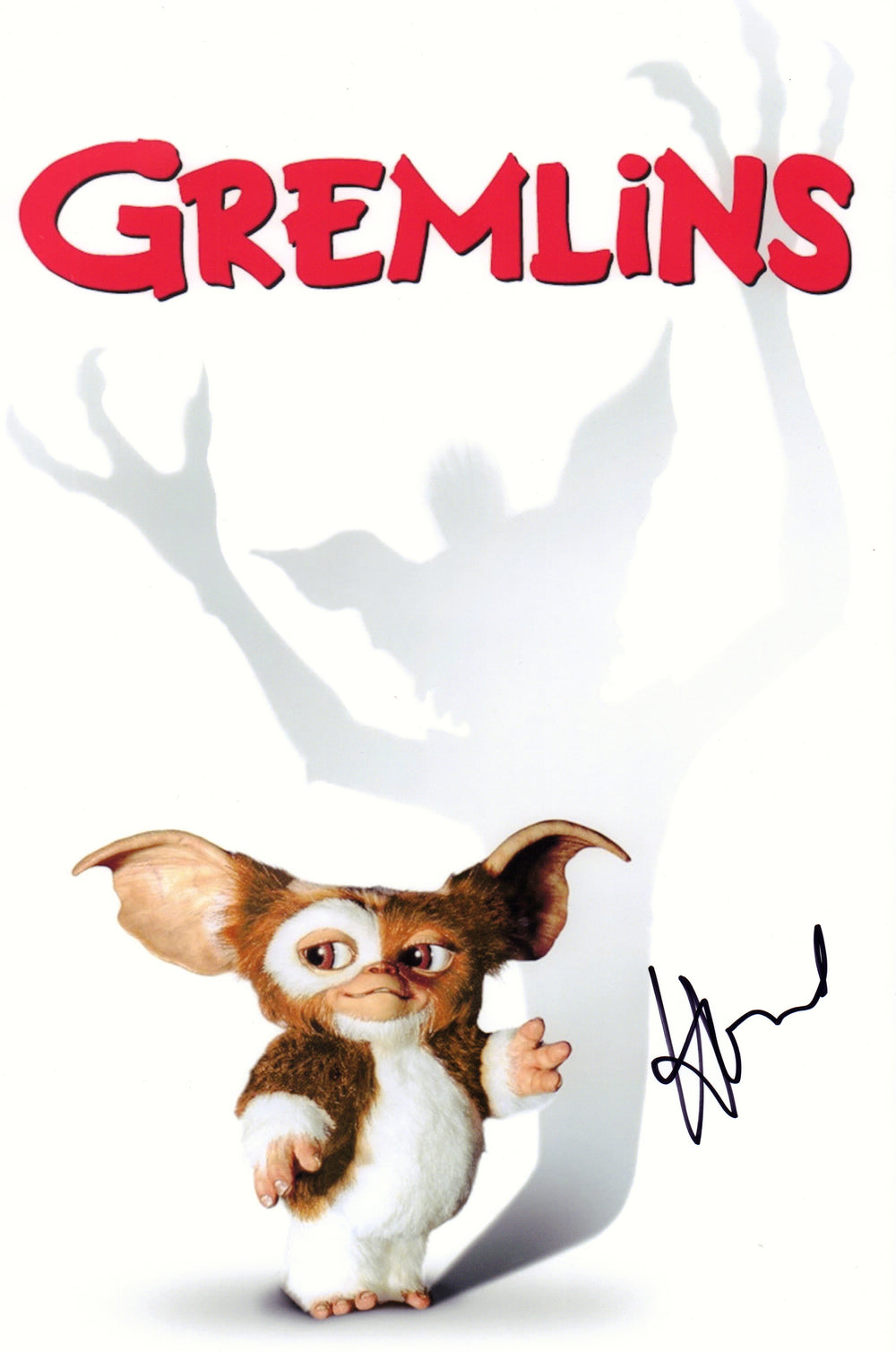 Howie Mandel as Gizmo in Gremlins Signed 11x17 Mini Poster