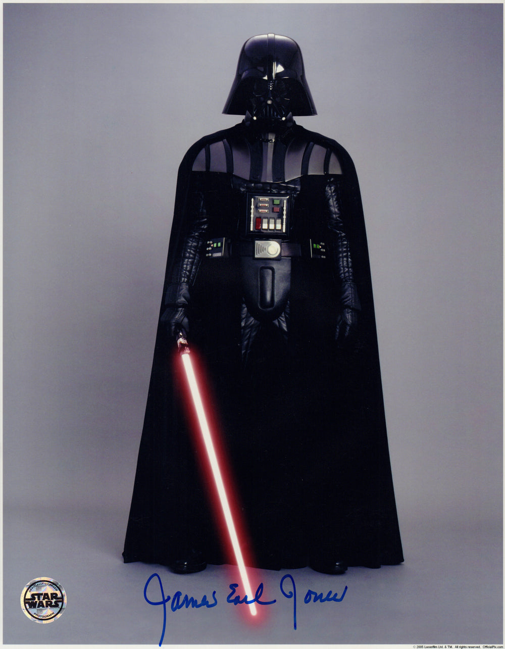 James Earl Jones as Darth Vader in Star Wars Episode III: Revenge of the Sith (Official Pix) Signed 11x14 Photo