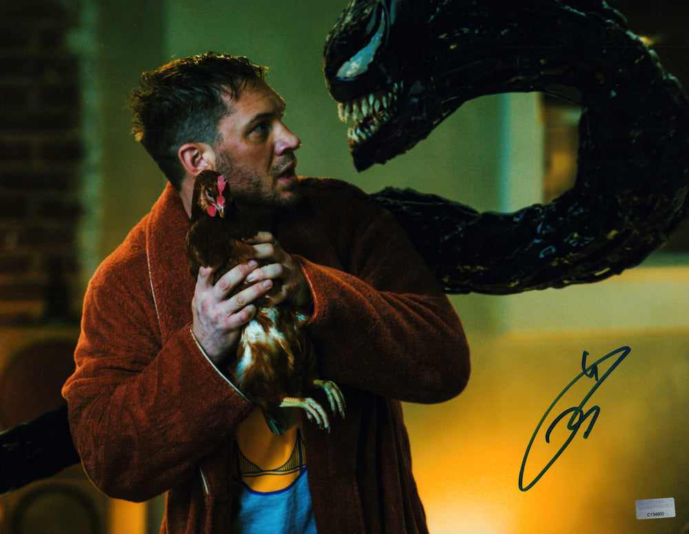 Tom Hardy as Eddie Brock / Venom in Venom (Celebrity Authentics) Signed 11x14 Photo