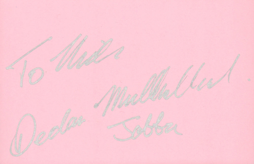 Declan Mulholland as Deleted Scene Jabba the Hutt in Star Wars: A New Hope Signed 6.5x4.5 Index Card with Character Name