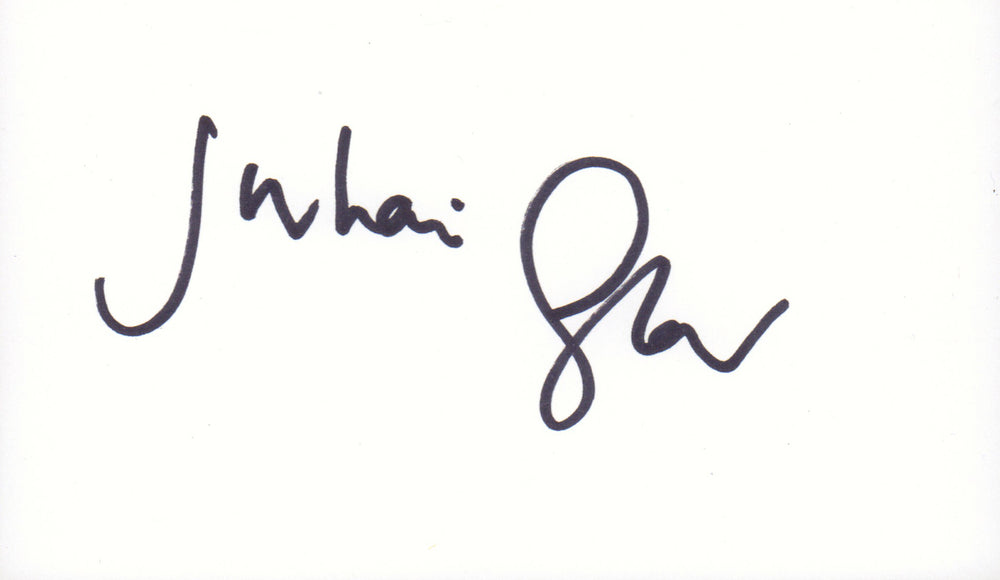 Julian Glover from Indiana Jones, Star Wars, Harry Potter, Game of Thrones, & James Bond 007 Signed 5x3 Index Card