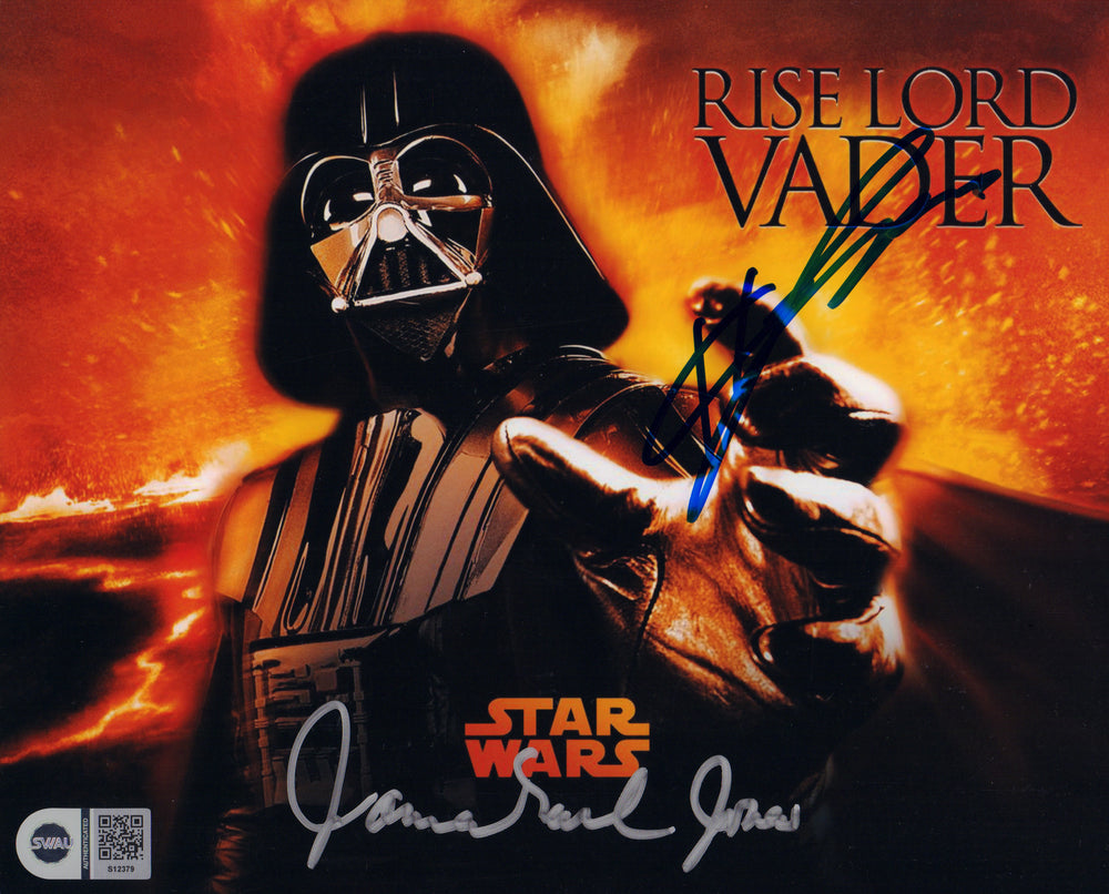 James Earl Jones & Hayden Christensen as Darth Vader in Star Wars Episode III: Revenge of the Sith (SWAU) Signed 8x10 Photo