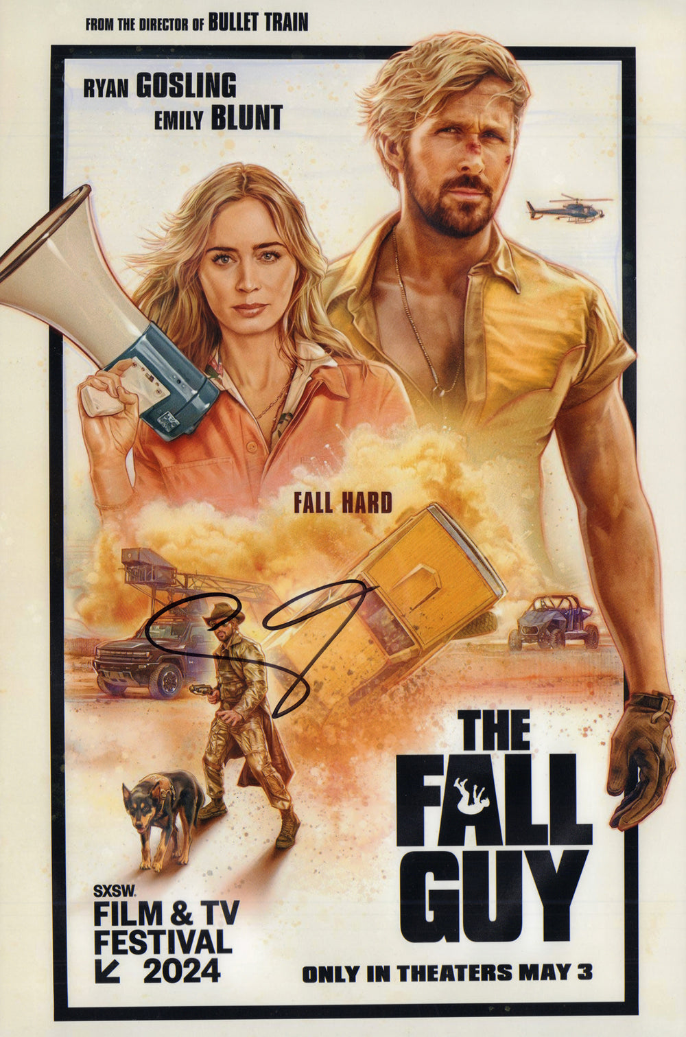 Emily Blunt as Jody Moreno in The Fall Guy Signed 12x18 Mini Poster