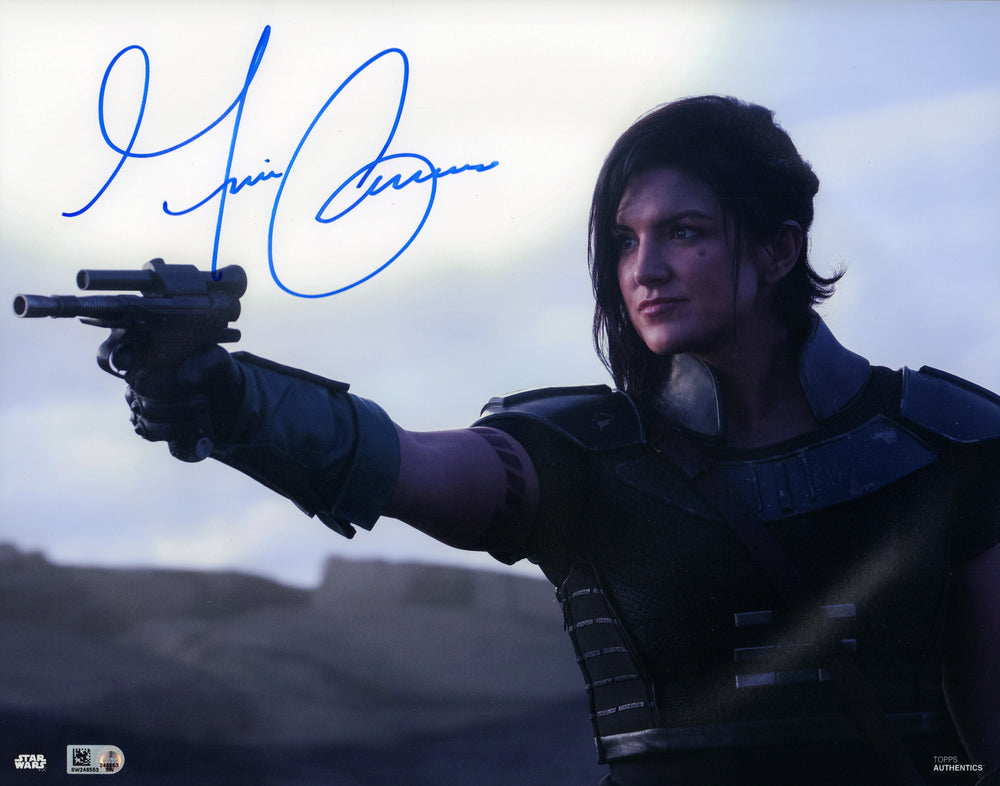 Gina Carano as Cara Dune in Star Wars: The Mandalorian (Topps Star Wars Authentics) Signed 11x14 Photo