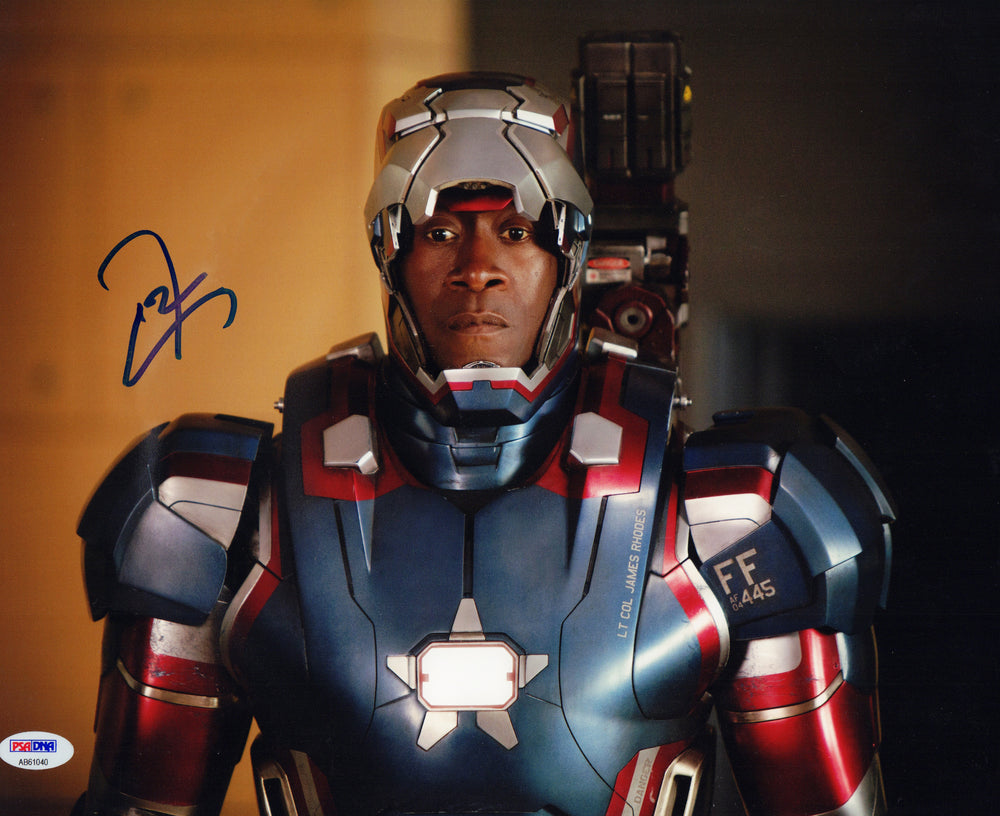 Don Cheadle as James Rhodes / War Machine / Iron Patriot in Iron Man 3 (PSA) Signed 11x14 Photo