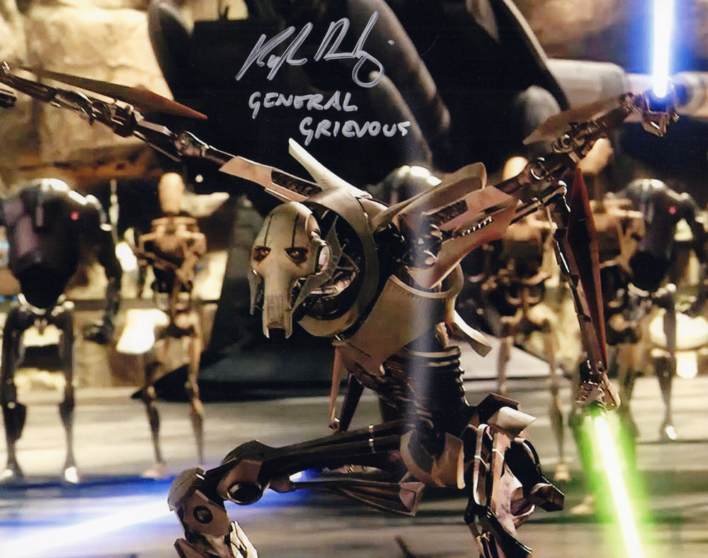 Matthew Wood as General Grievous in Star Wars Episode III: Revenge of the Sith Signed 8x10 Photo with Character Name
