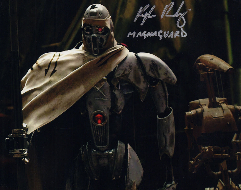 Kyle Rowling as MagnaGuard in Star Wars Episode III: Revenge of the Sith (SWAU) Signed 8x10 Photo with Character Name
