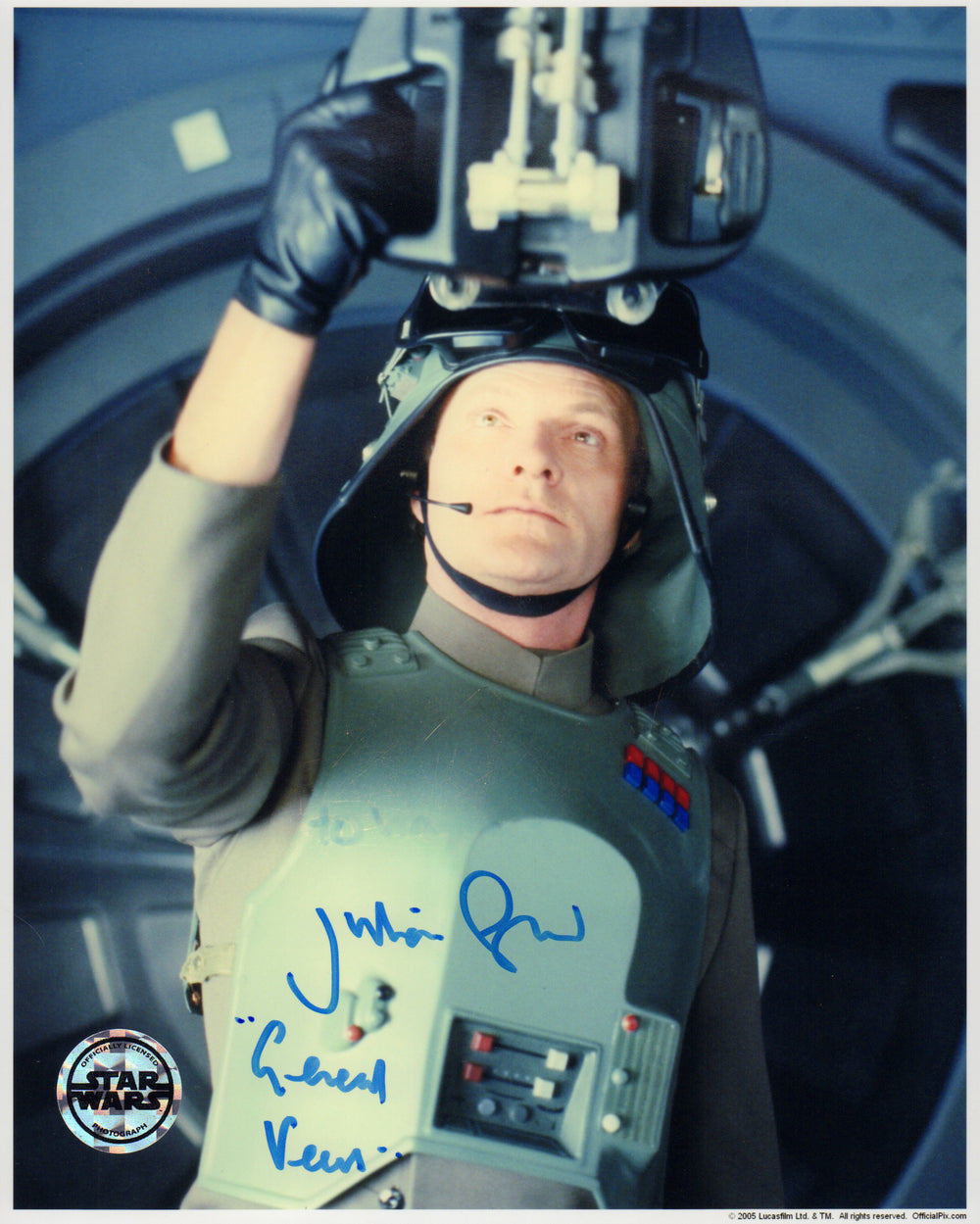 Julian Glover as General Veers in Star Wars: The Empire Strikes Back (Official Pix) Signed 8x10 Photo