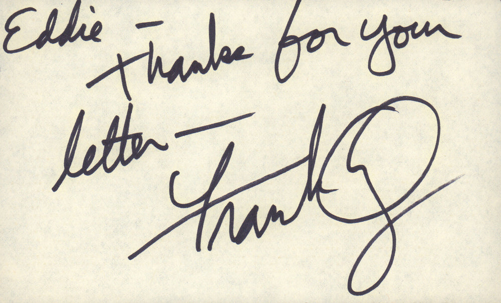 Frank Oz Yoda from Star Wars & The Muppets Signed 4x7 Index Card