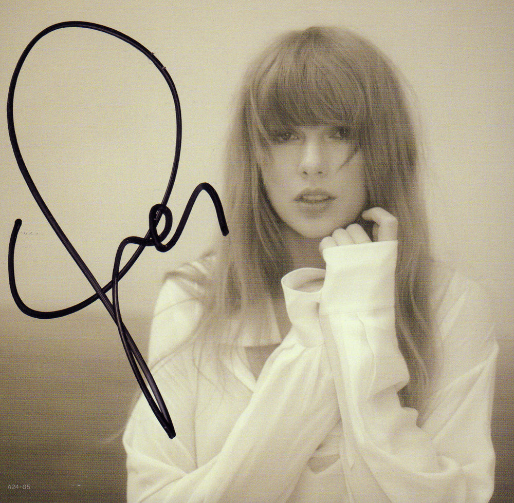 The Tortured Poets Department CD Album Insert Signed by Taylor Swift