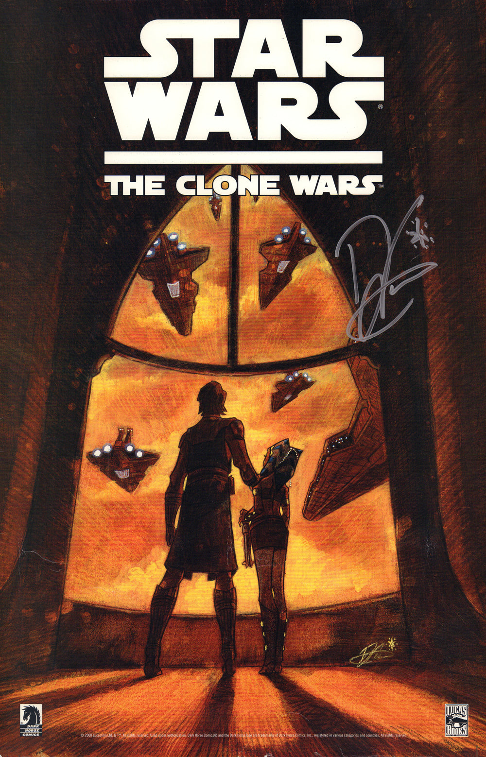 Dave Filoni Creator of Star Wars: The Clone Wars Signed 11x17 Mini Poster