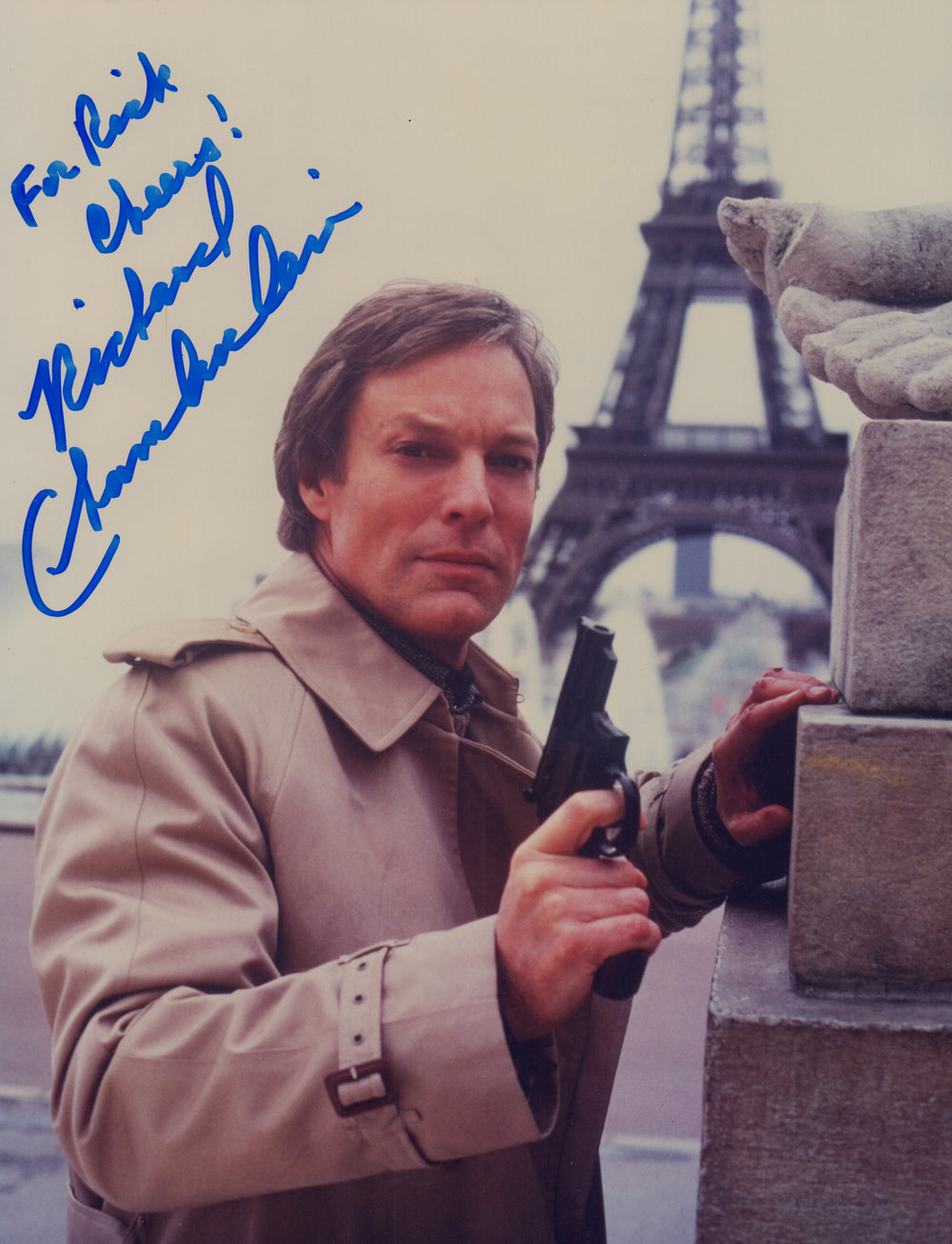 Richard Chamberlain as Jason Bourne in The Bourne Identity [1988] Signed 8x10 Photo