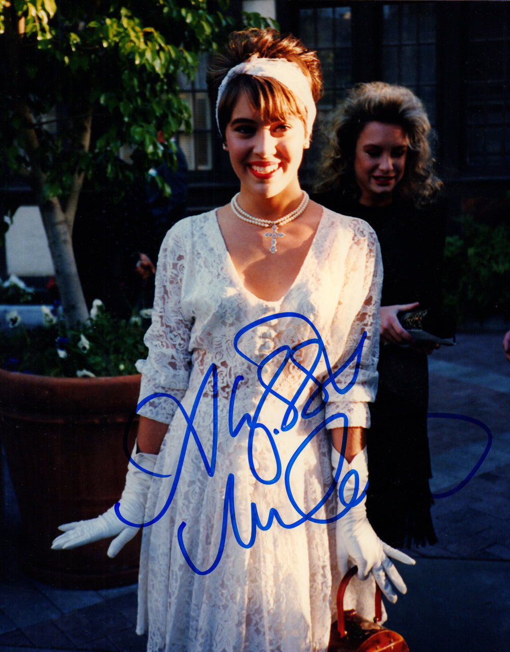 Alyssa Milano from Charmed, Who's the Boss?, & Melrose Place Signed 8x10 Photo