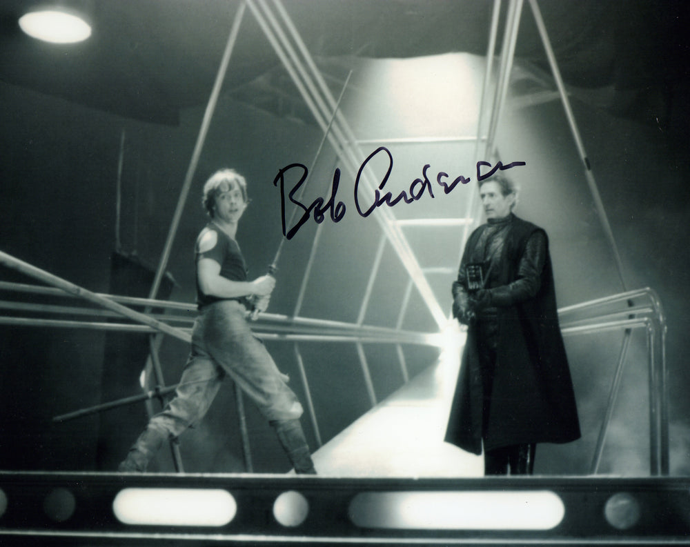 Bob Anderson as Darth Vader Swordmaster in Star Wars: The Empire Strikes Back Signed 8x10 Photo