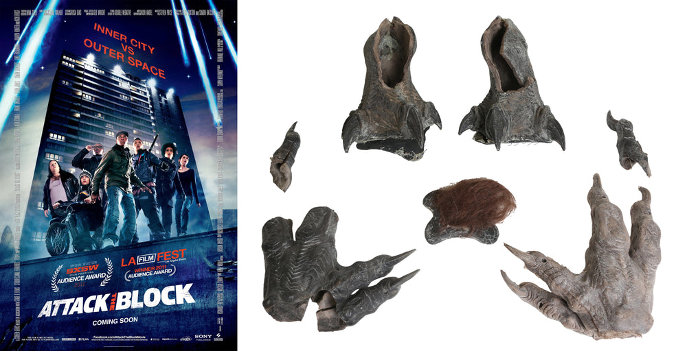 Attack the Block Production Used Alien Creature That Fights Star Wars' John Boyega Prop Feet - 2011