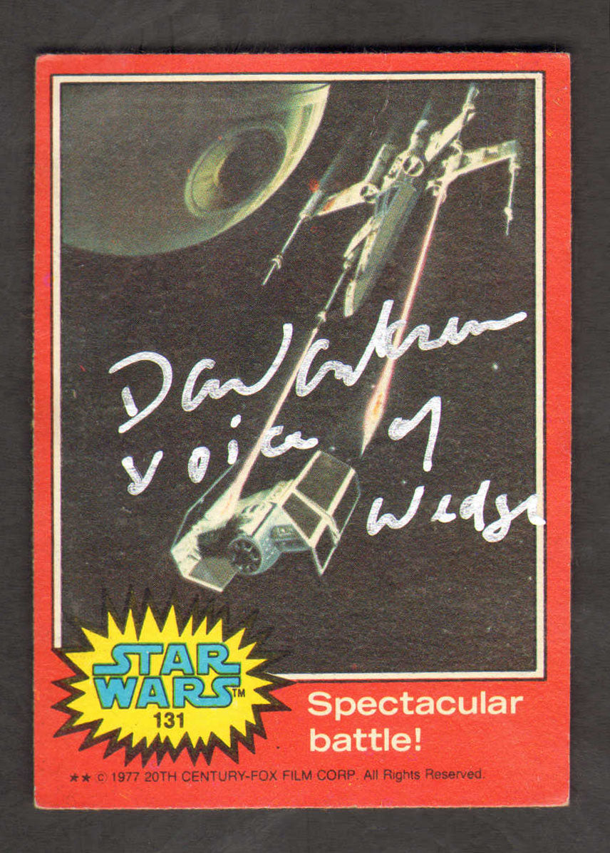 David Ankrum as the Voice of Wedge Antilles in Star Wars: A New Hope Signed Topps Trading Card #131