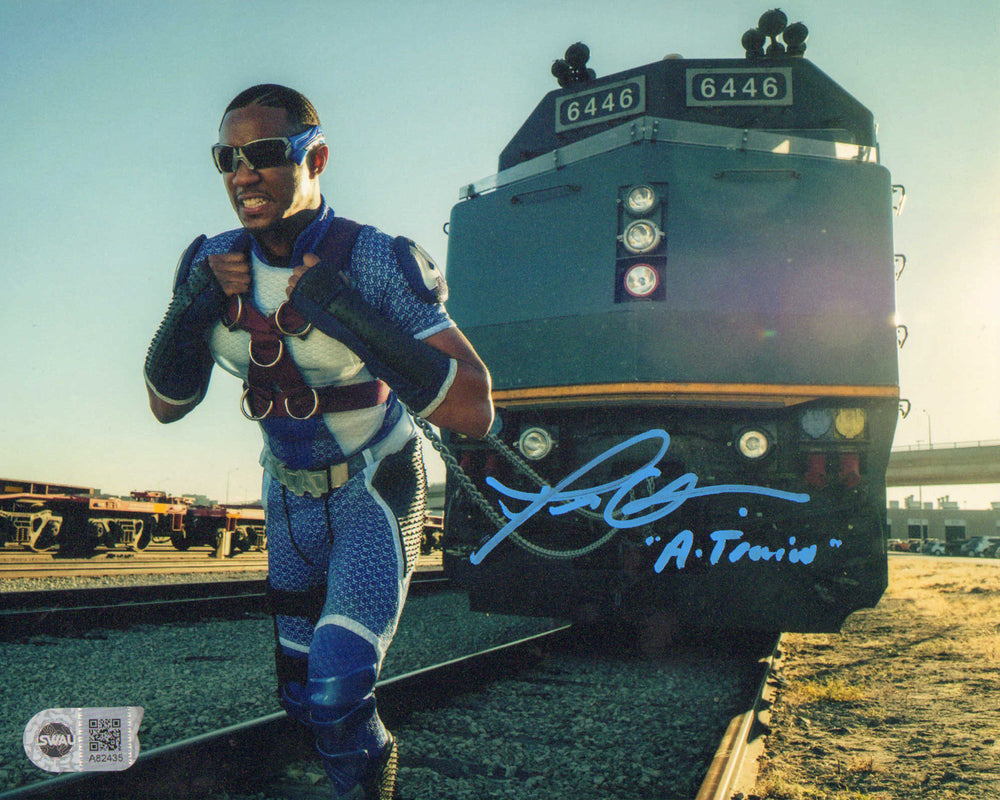 Jesse T. Usher as A-Train in The Boys (SWAU) Signed 8x10 Photo with Character Name