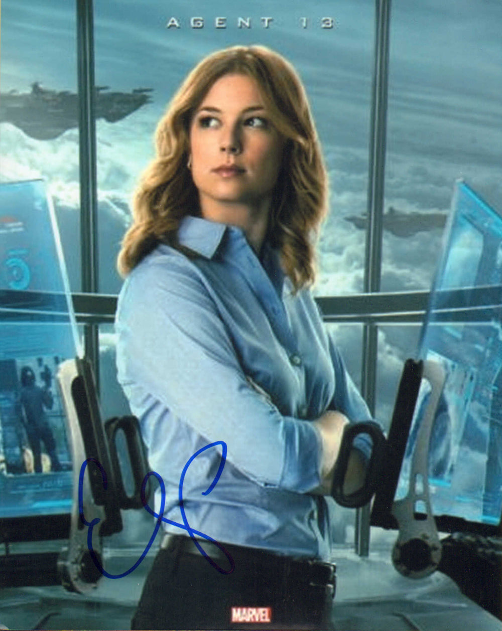 Emily VanCamp as Agent 13 / Sharon Carter in Captain America: Winter Soldier (JSA) Signed 8x10 Photo