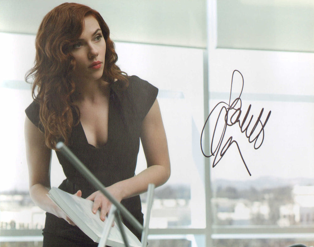 Scarlett Johansson as Black Widow from Iron Man 2 Signed 8x10 Photo