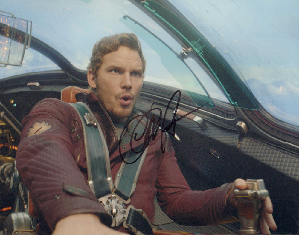 Chris Pratt as Star-Lord in Guardians of the Galaxy Signed 11x14 Photo