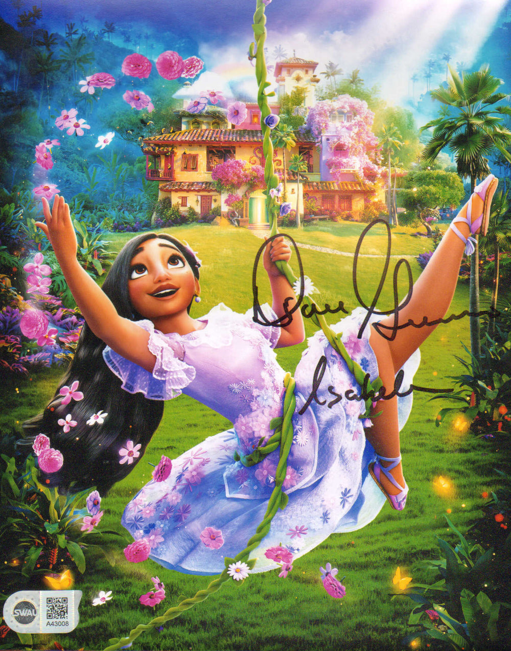 Diane Guerrero as Isabela Madrigal in Disney Pixar's Encanto (SWAU) Signed 8x10 Photo with Character Name
