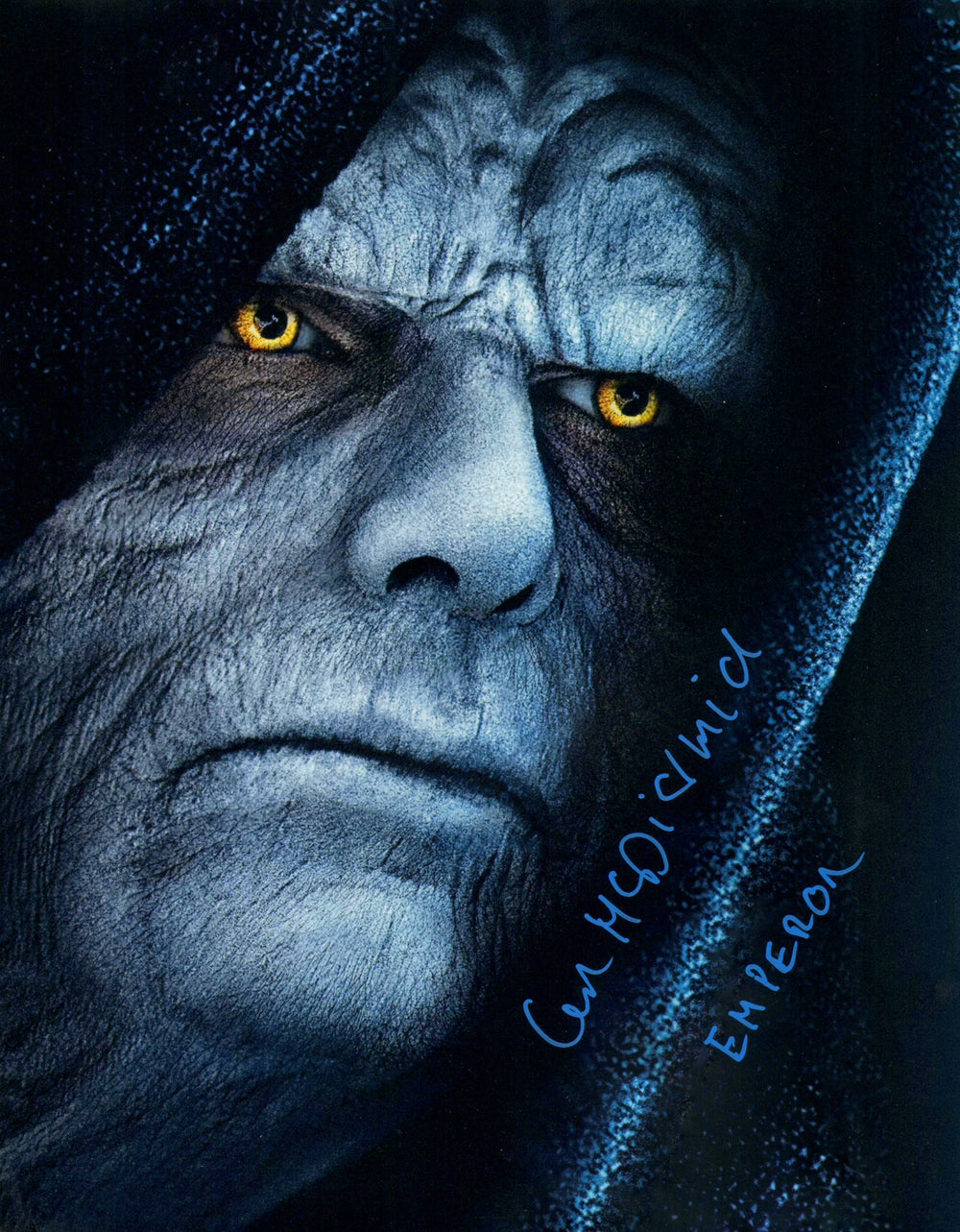 Ian McDiarmid as The Emperor in Star Wars: Return of the Jedi Signed 11x14 Photo with Character Name