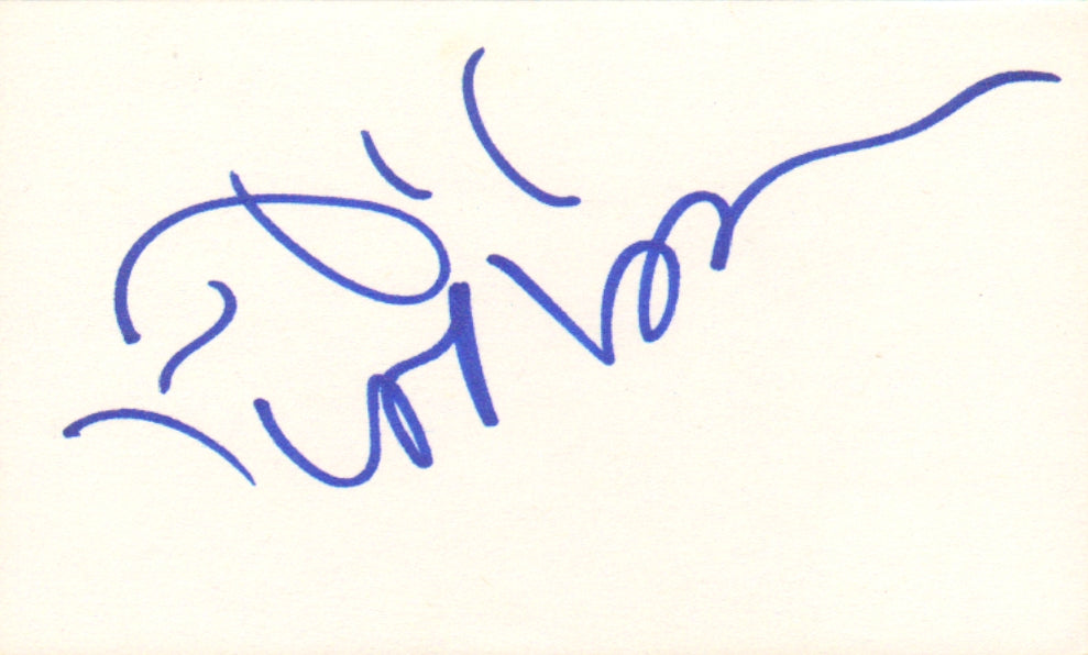 Jeff Goldblum from Jurassic Park, Independence Day, The Fly, & Thor: Ragnarok (SWAU Authenticated) Signed 5x3 Index Card
